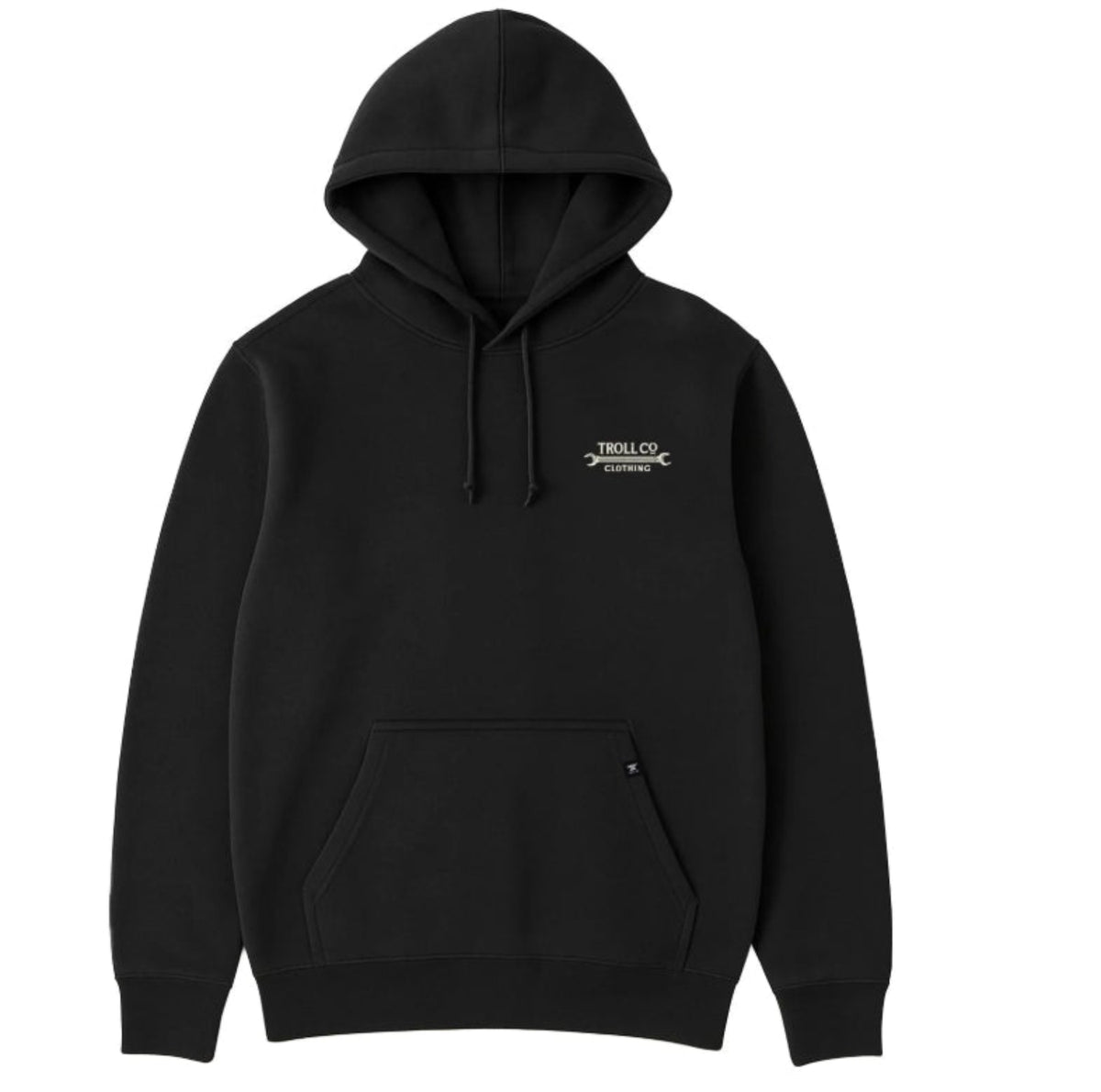 Troll Co. Men's "Dirty Hands Clean Money" Wing Spanner Graphic Hoodie Sweatshirts & Hoodies Troll Co.