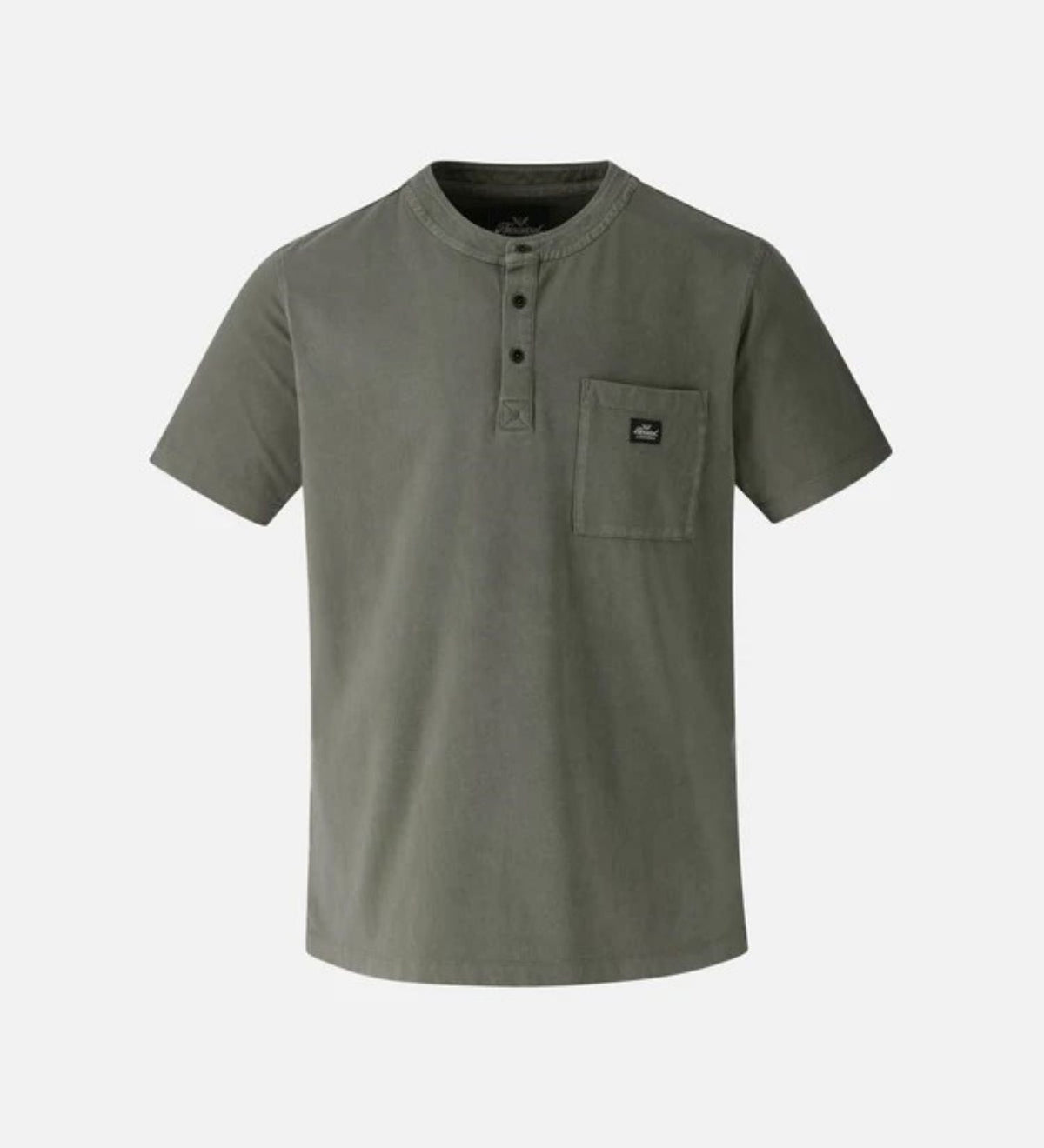 Thorogood Men's Vintage Wash Chest Pocket Short Sleeve Henley T-Shirts Thorogood Tea Leaf 2XL Reg