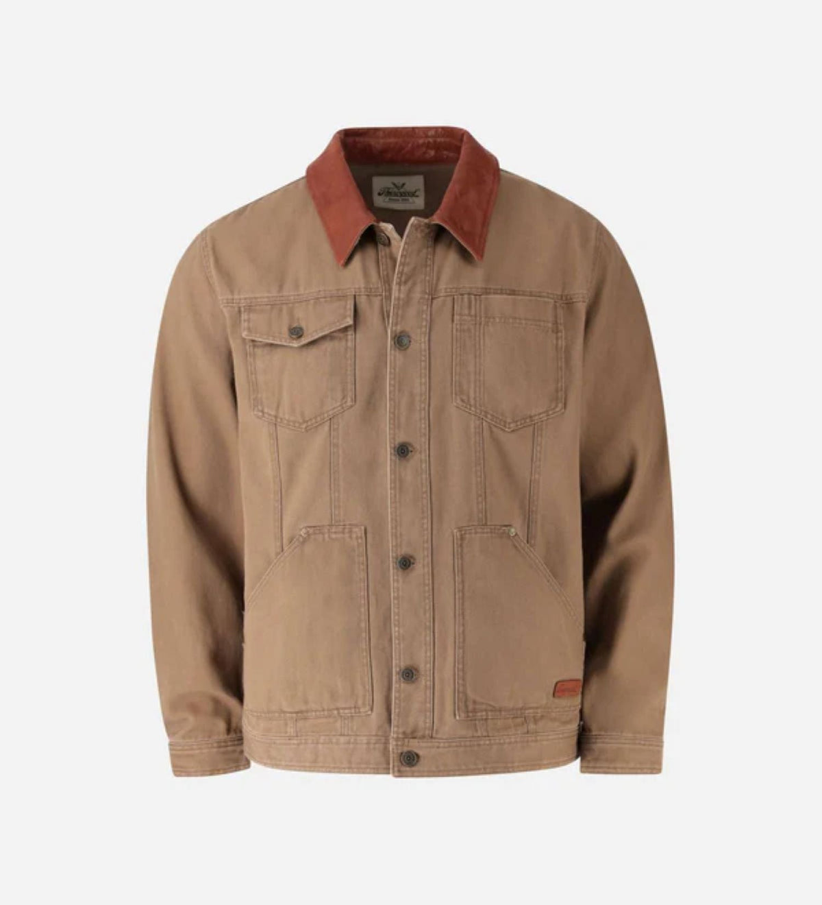 Thorogood Men's Stone Wash Canvas Button-Down Trucker Jacket Jackets & Coats Thorogood Otter 2XL Reg