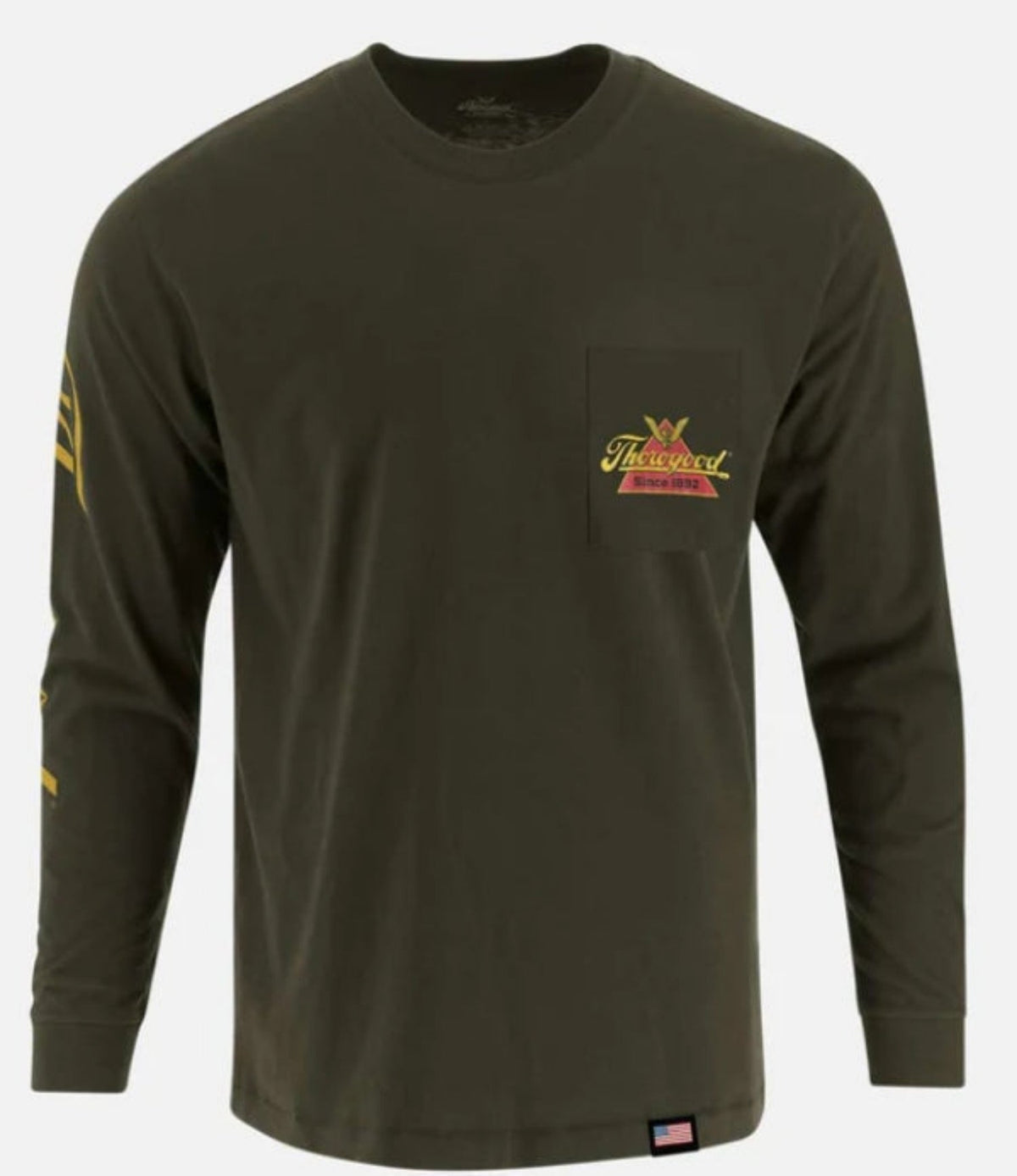 Thorogood Logo Graphic Chest Pocket Cotton Long Sleeve T-Shirt T-Shirts Thorogood Duffle Bag 2XL Reg