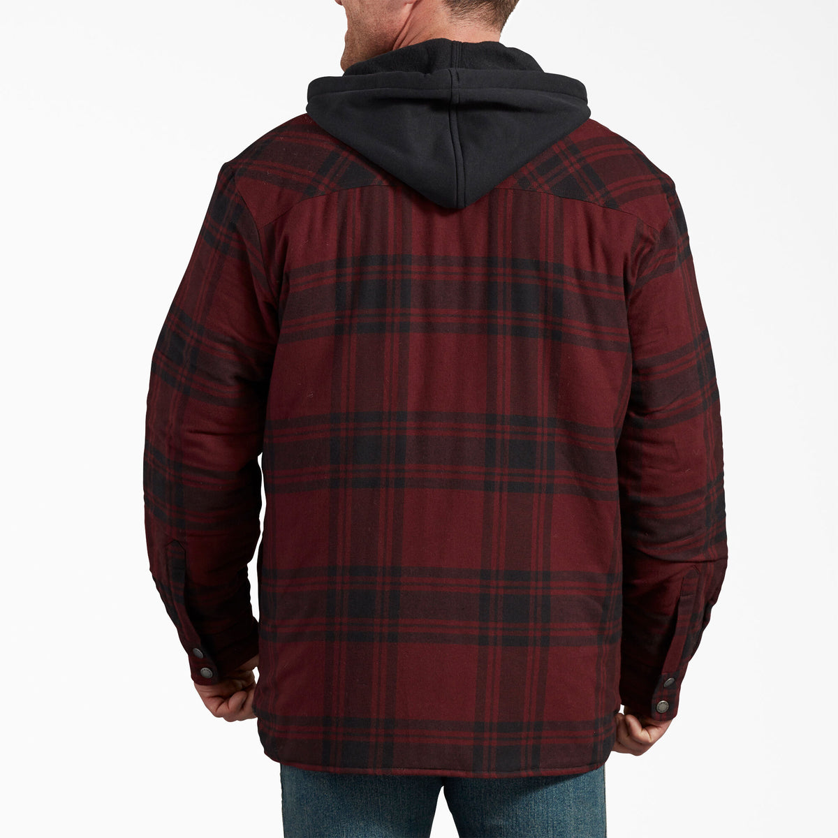 Dickies Men's Flannel Hooded Shirt Jacket Jackets & Coats Dickies
