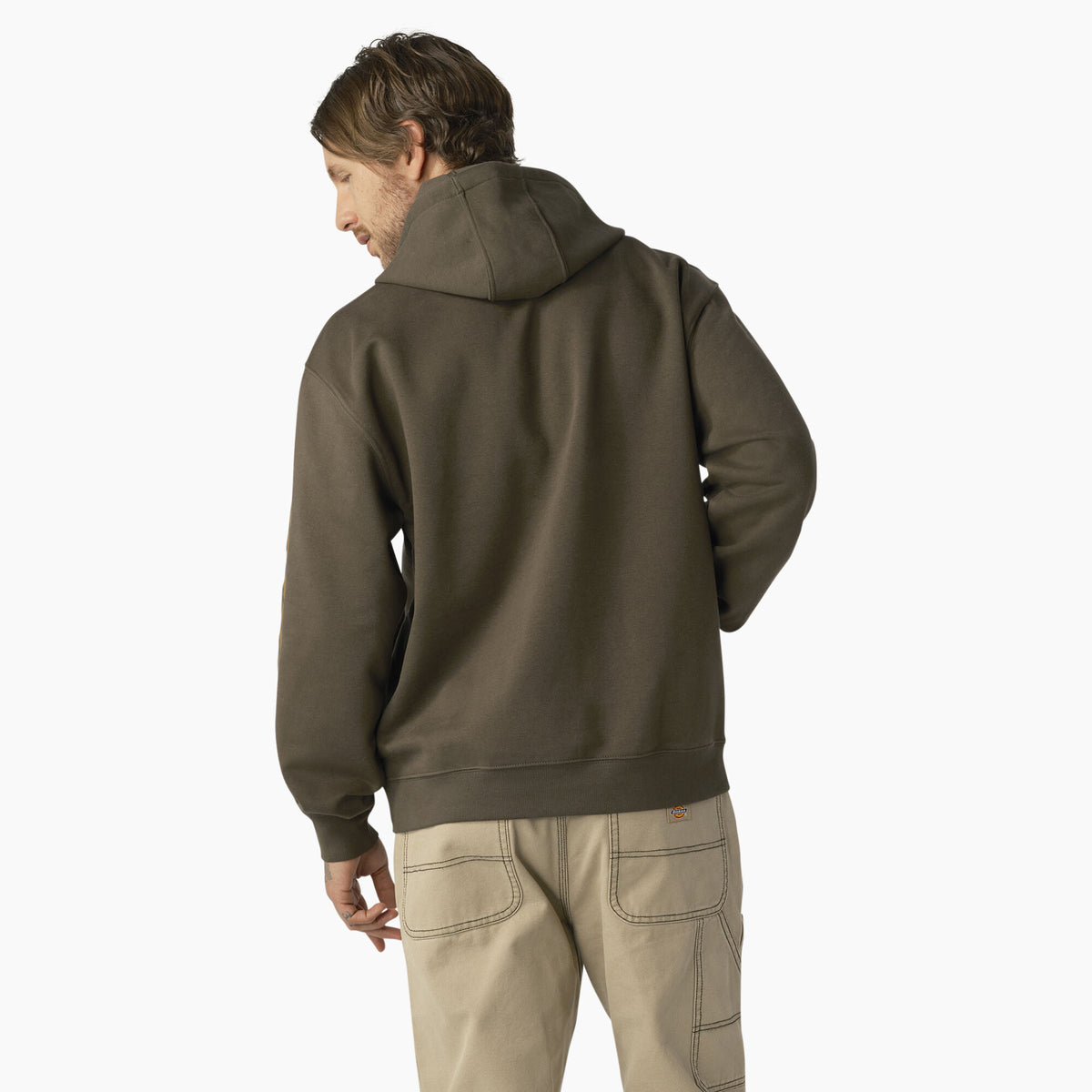 Dickies Men&#39;s Water Repellent Sleeve Logo Hoodie - Work World - Workwear, Work Boots, Safety Gear