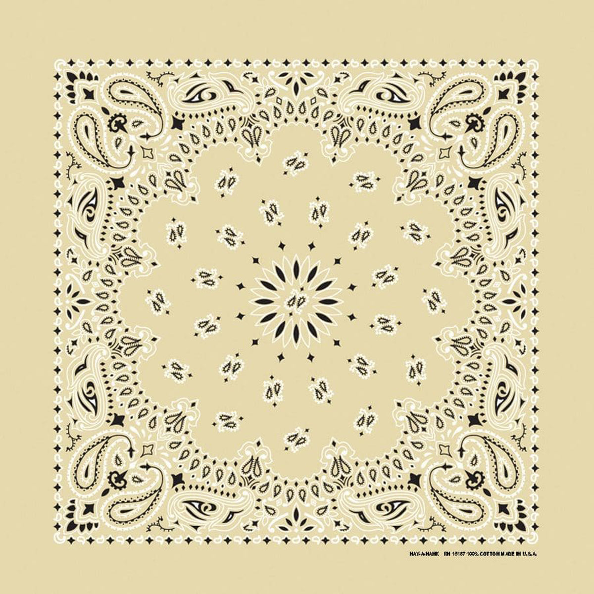 The Bandanna Company Traditional Paisley Bandanna Misc The Bandanna Company Beige OS