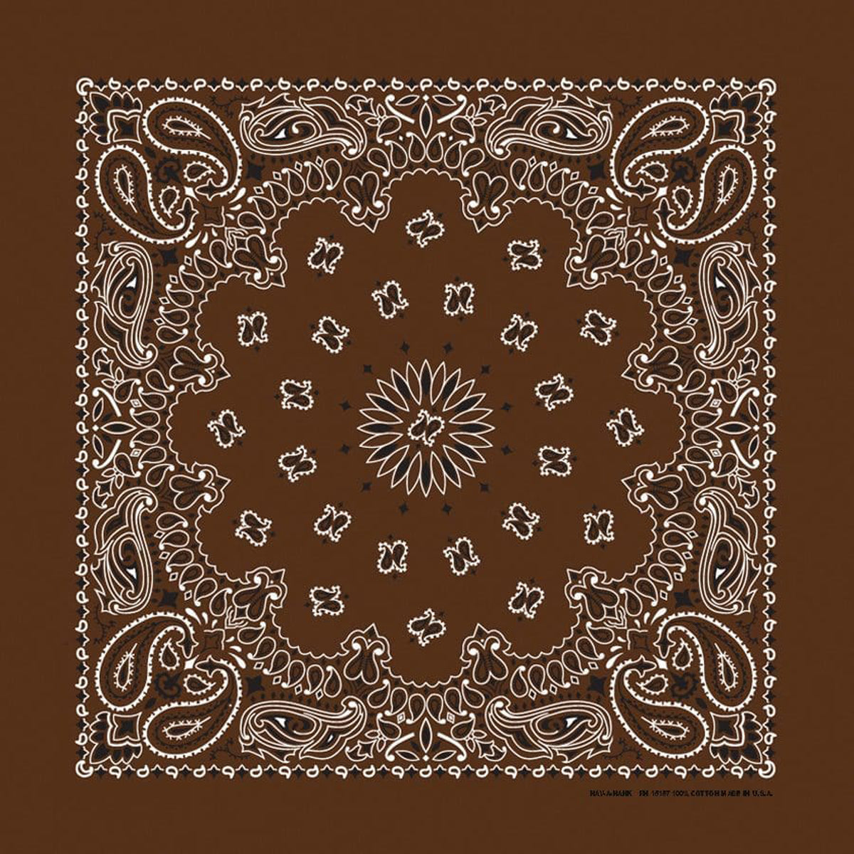 The Bandanna Company Traditional Paisley Bandanna Misc The Bandanna Company Cocoa Paisley OS