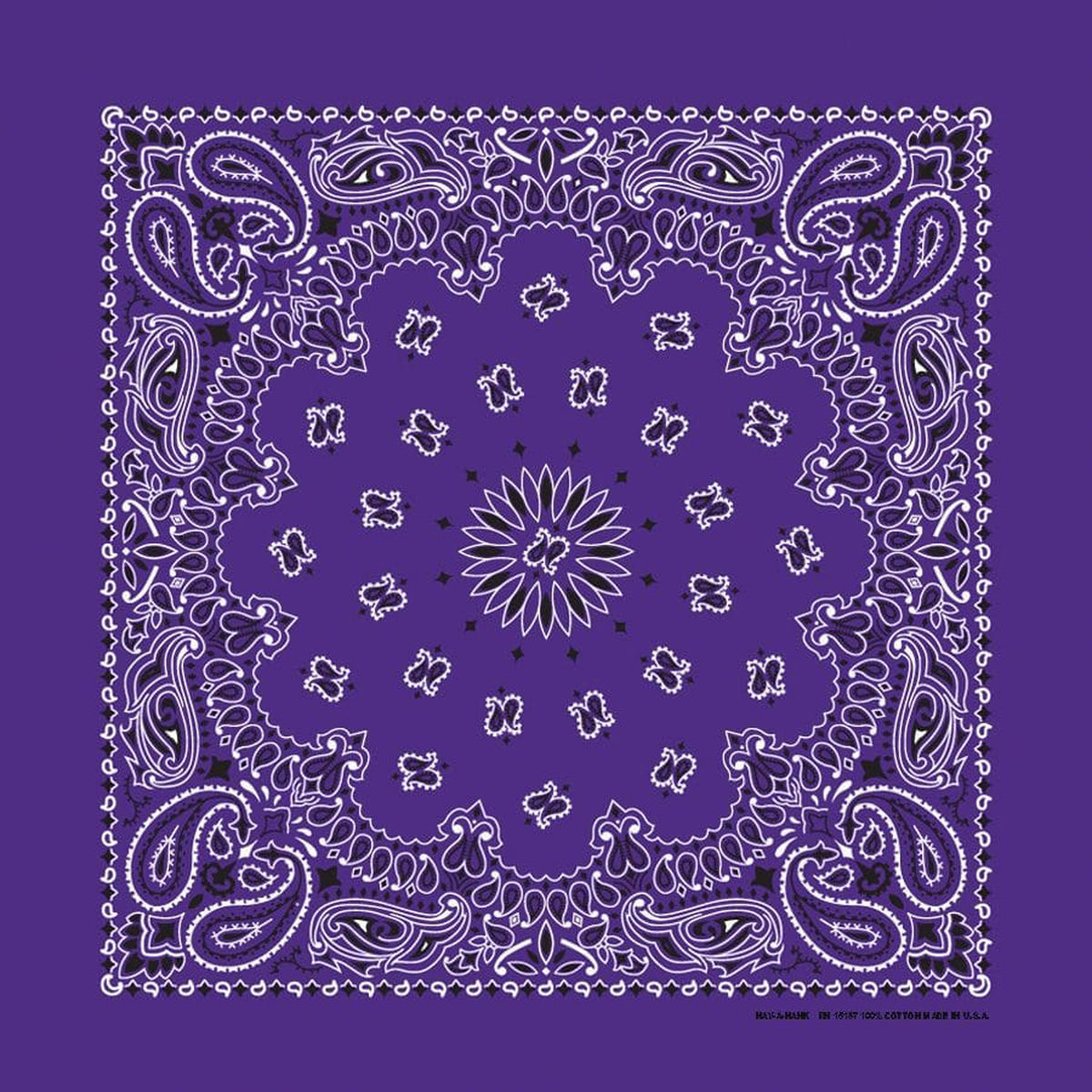The Bandanna Company Traditional Paisley Bandanna Misc The Bandanna Company Purple Paisley OS