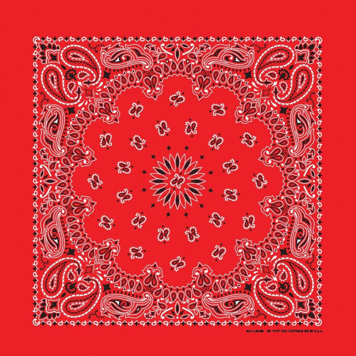 The Bandanna Company Traditional Paisley Bandanna Misc The Bandanna Company Red Paisley OS