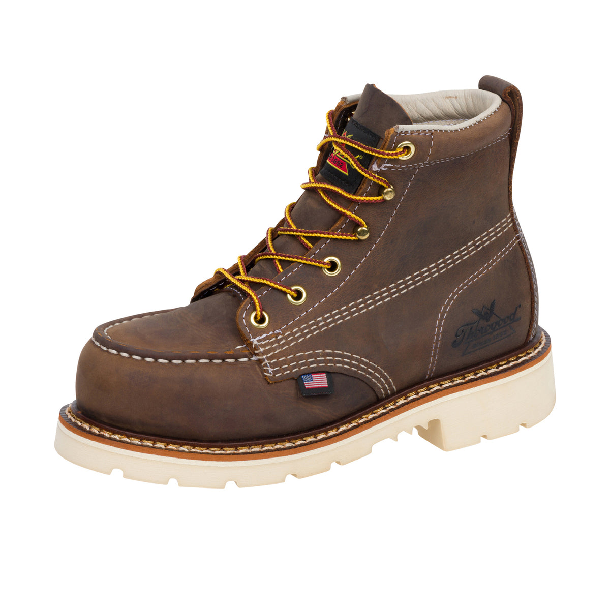 Thorogood Women's American Heritage 6 Inch Moc Toe Maxwear 90 Steel Toe Work Boots Thorogood