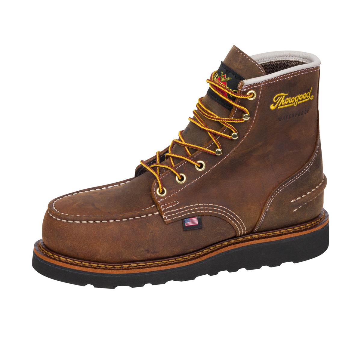 Thorogood Men's 1957 Series 8 Inch Moc Toe Steel Toe Work Boots Thorogood
