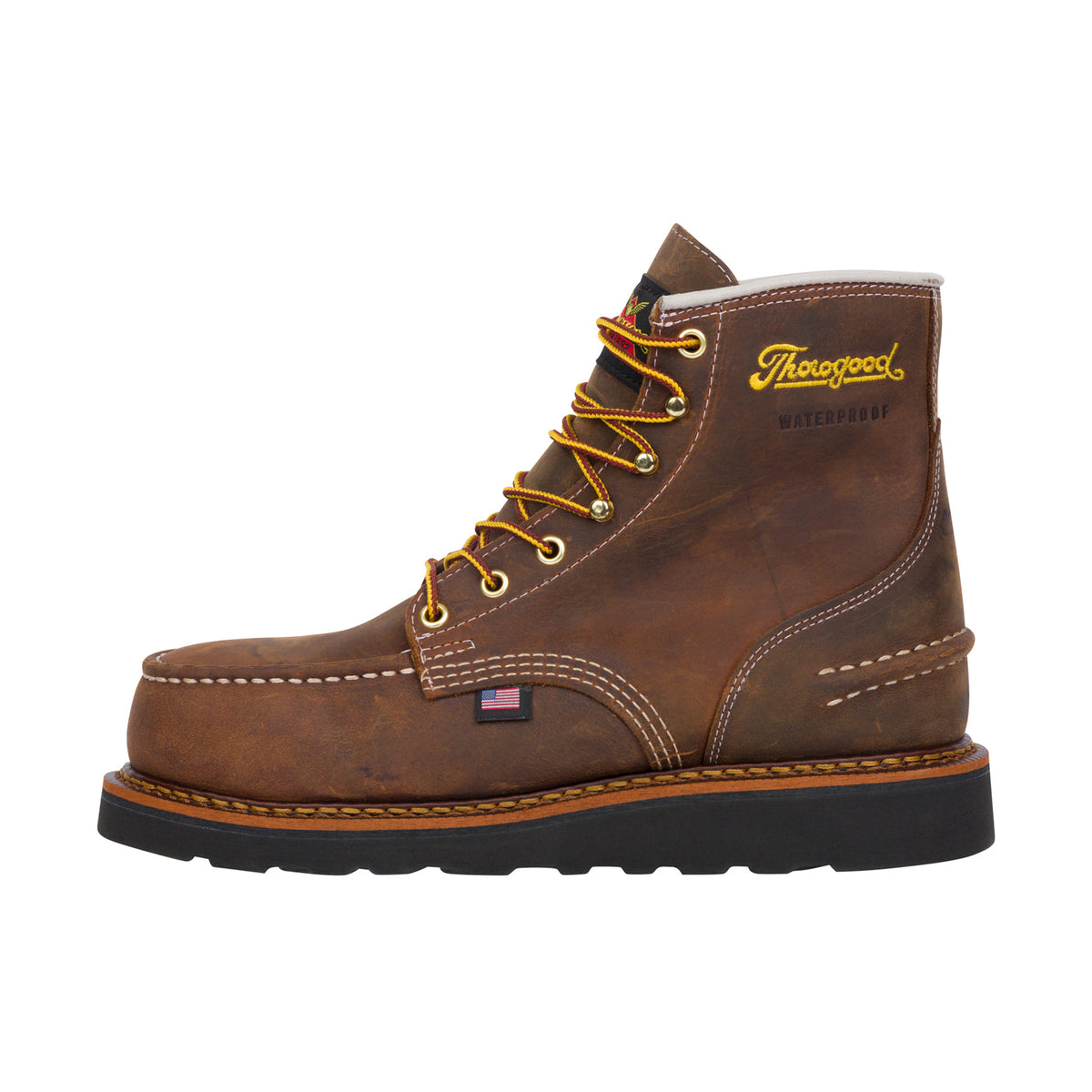 Thorogood Men's 1957 Series 8 Inch Moc Toe Steel Toe Work Boots Thorogood