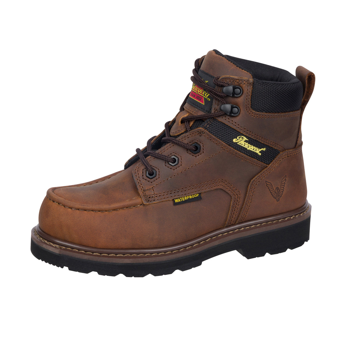 Thorogood Men's Jobsite Series 6 Inch Moc Toe Comp Toe Work Boots Thorogood