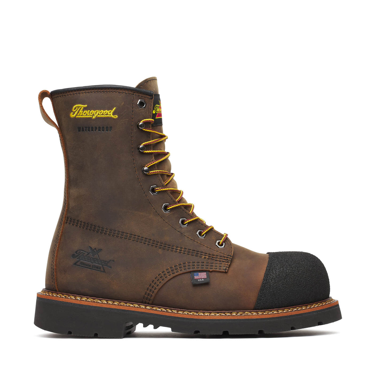 Thorogood Men's Hammerhead Series 8 Inch Comp Toe Boot Work Boots Thorogood Crazy Horse 10 2E