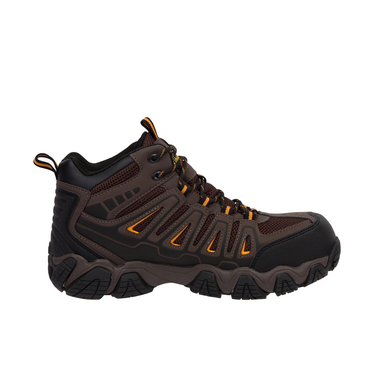 Thorogood Men's Crosstrex Series Waterproof Mid Cut Comp Toe Work Shoe Work Shoes Thorogood Brown Orange 10 M