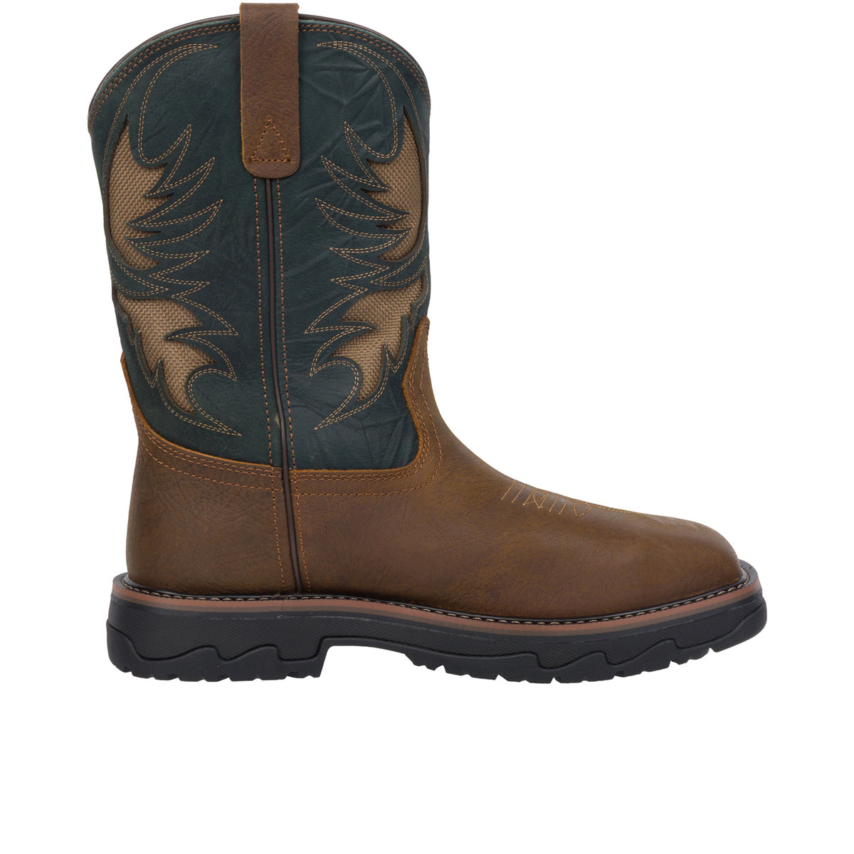 Thorogood Men's Buffalo Ridge 11" Nano Square Toe Boot Work Boots Thorogood Brown Cobalt 10 M