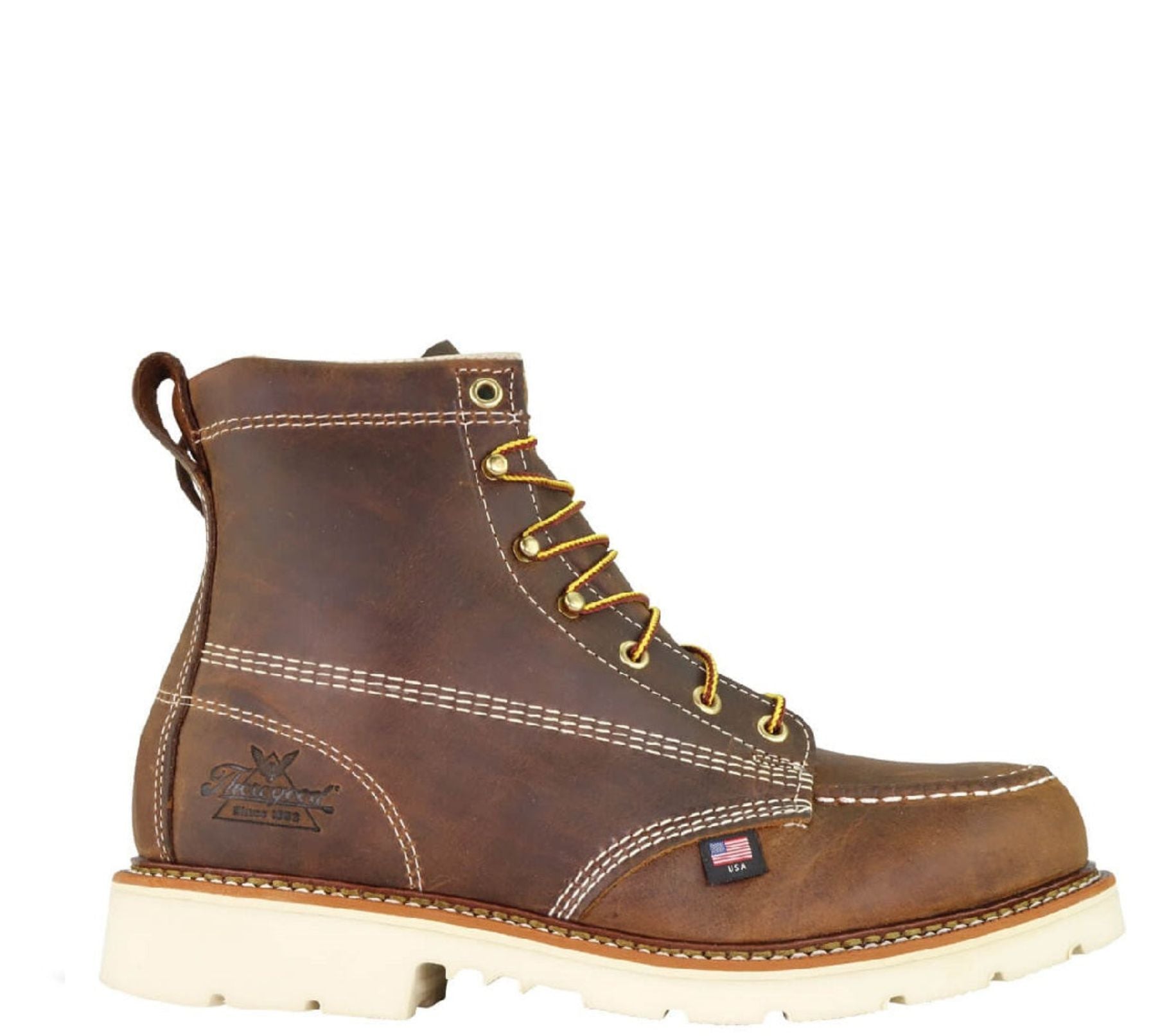 Thorogood Men's American Heritage Moc 6" Steel Toe Boot_Trail Crazyhorse - Work World - Workwear, Work Boots, Safety Gear