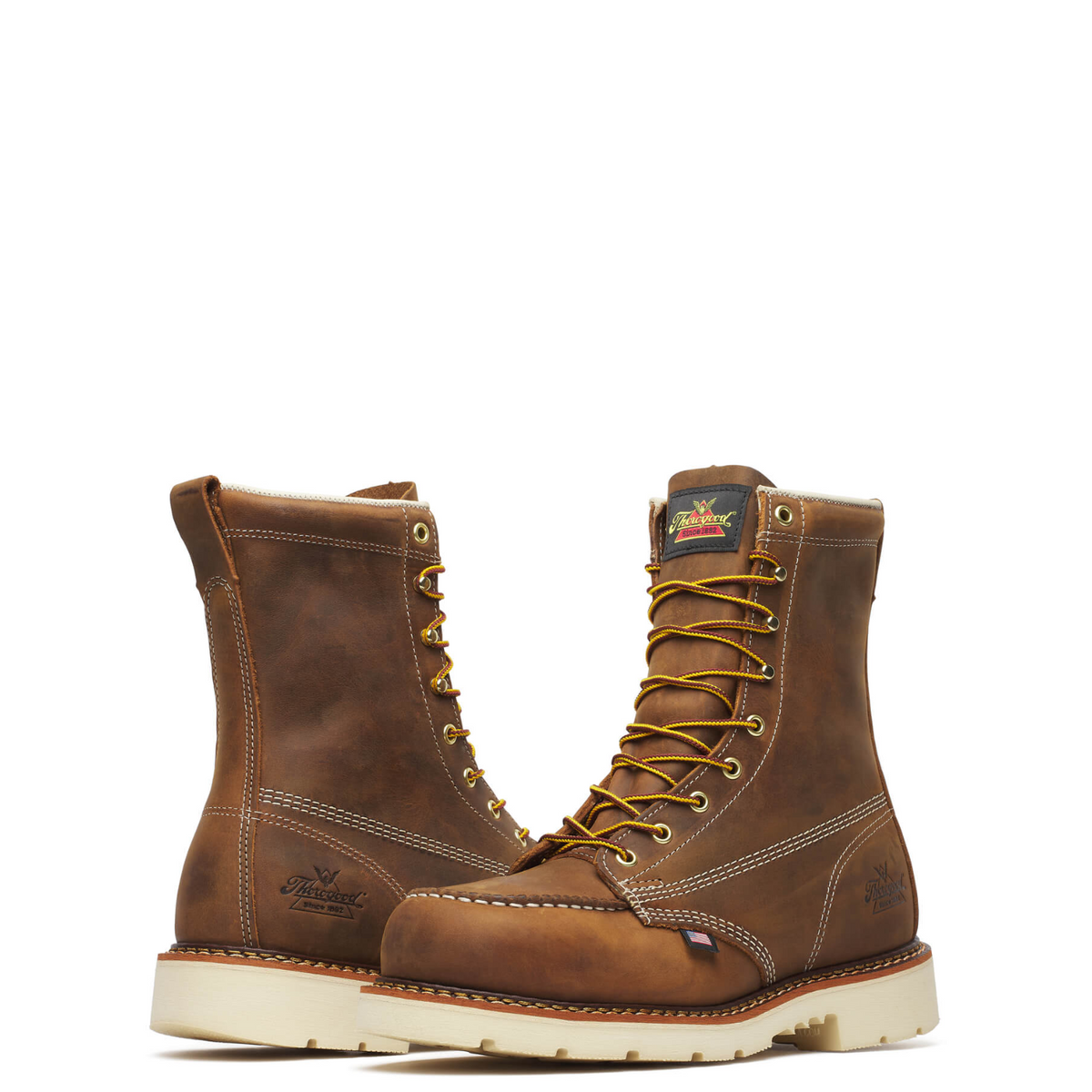 Thorogood Men&#39;s American Heritage Moc Toe 8&quot; Steel Toe Work Boot - Work World - Workwear, Work Boots, Safety Gear