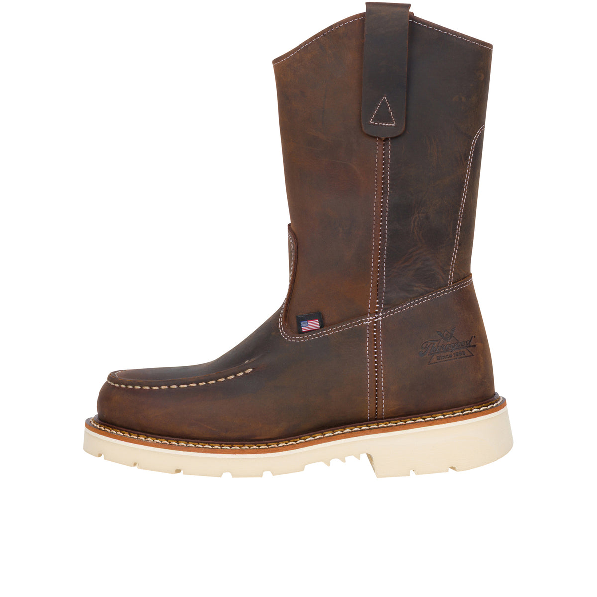 Thorogood Men's American Heritage 11" Moc Toe 90 Wellington Soft Toe Work Boots Thorogood