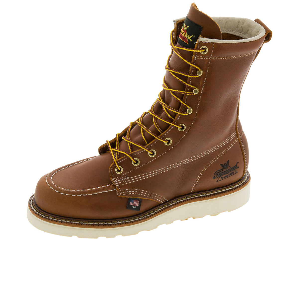 Thorogood Men's American Heritage Moc Toe MAXWear 8" Wedge Boot Work Boots Thorogood