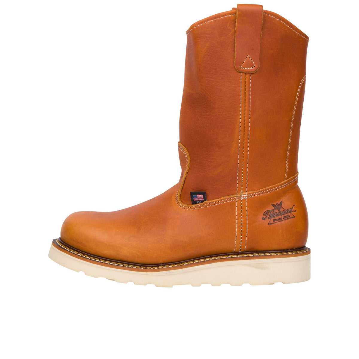 Thorogood Men's American Heritage 11″ MAXWear Wedge™ Soft Toe Pull-on Wellington Work Boots Thorogood