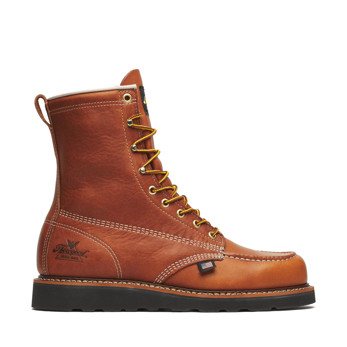 Thorogood Men's American Heritage 8" Moc Toe Soft Toe Work Boot