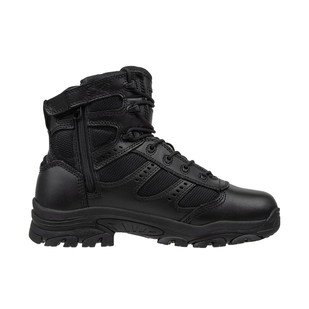 Thorogood Men's The Deuce Series Waterproof 6" Tactical Side Zip Soft Toe Work Boots Thorogood Black 10 M