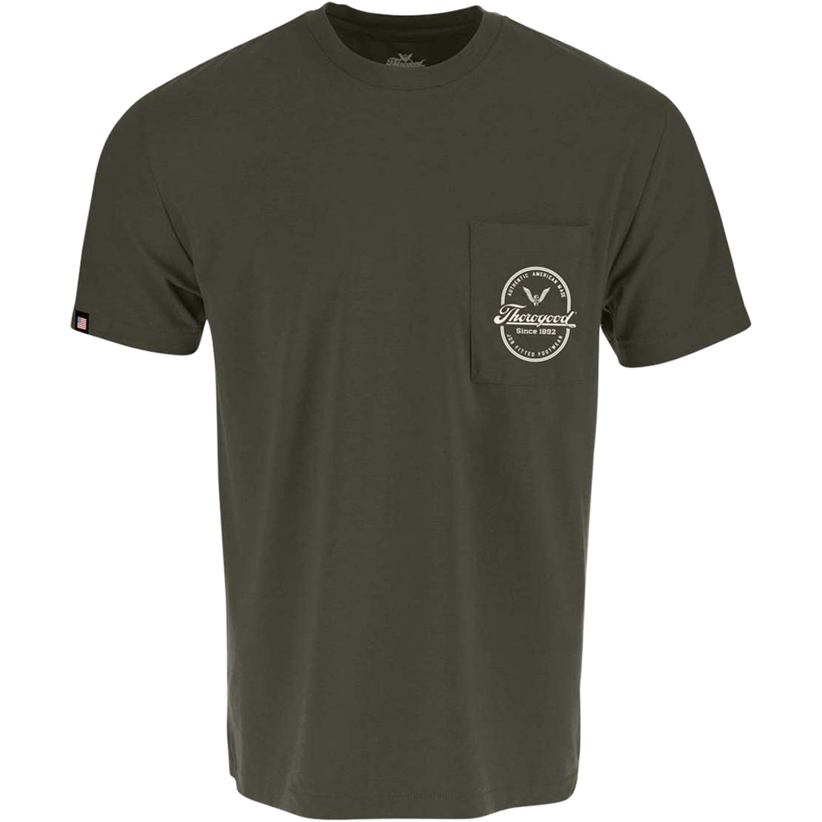 Thorogood Men's American Short Sleeve Pocket T-Shirt USA Made T-Shirts Thorogood