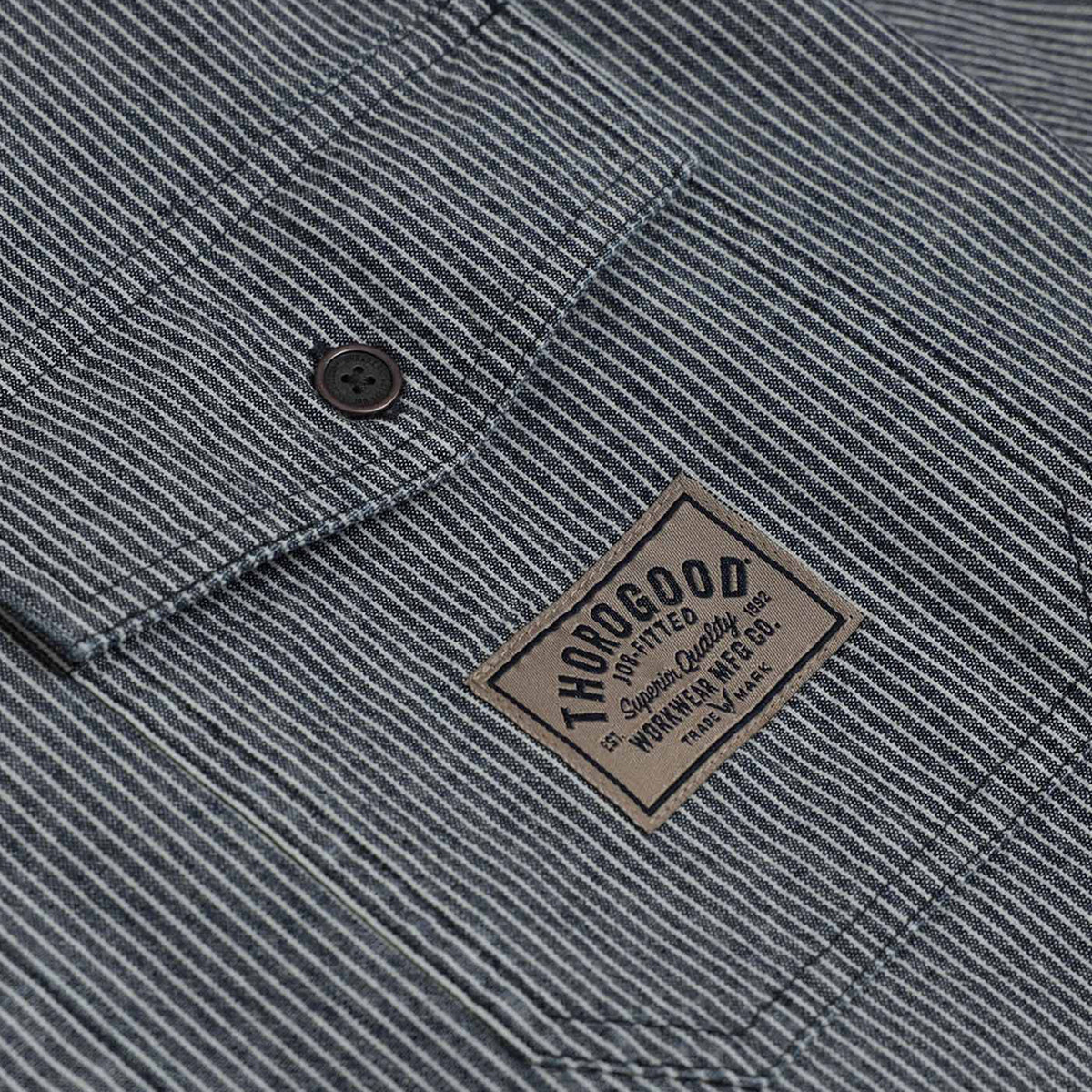 Thorogood Men's Short Sleeve Washed Garage Workwear Shirt Work Shirts Thorogood