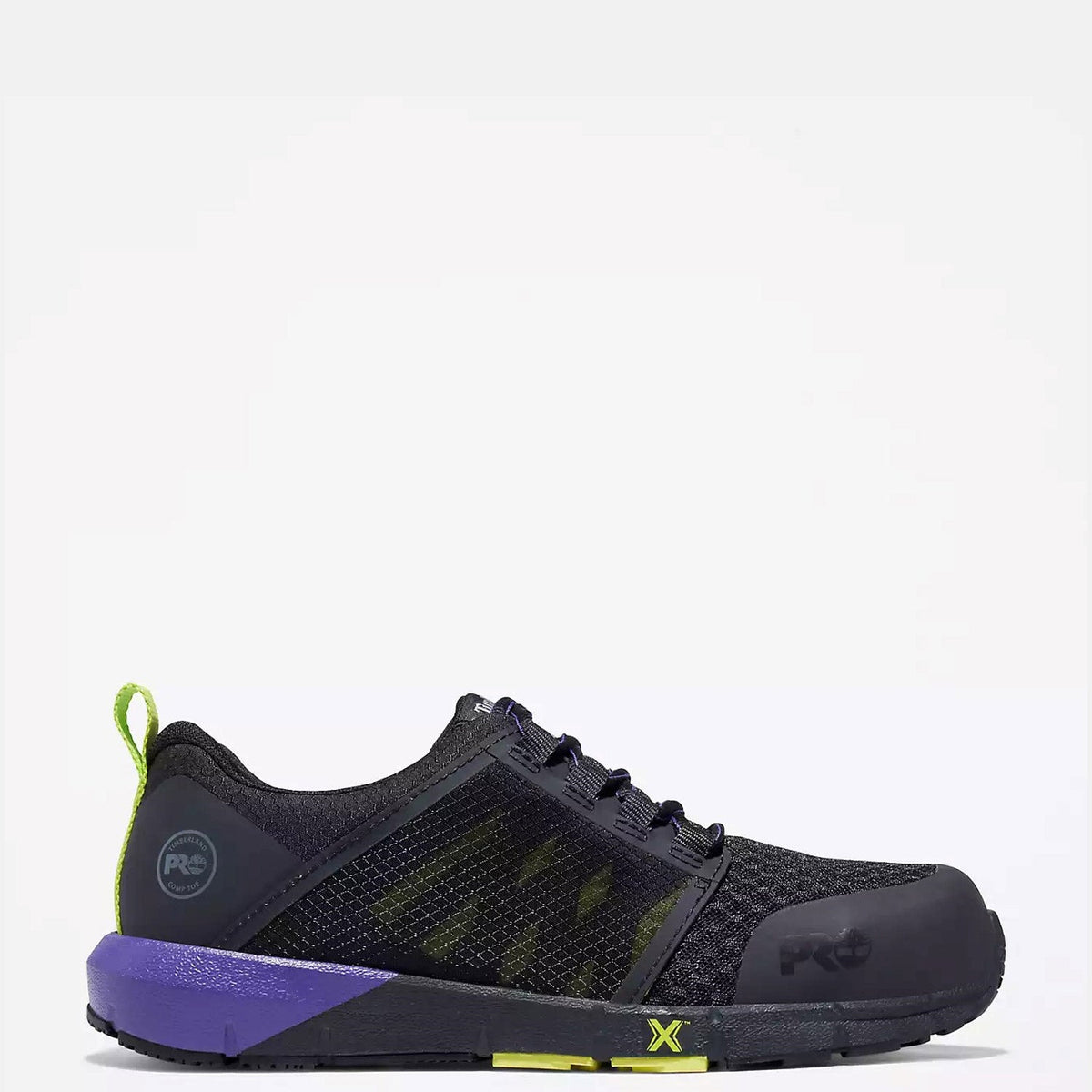 Timberland PRO Women's Radius Comp Toe Work Shoe Work Shoes Timberland PRO Black/Purple Hi-Vis 10 M