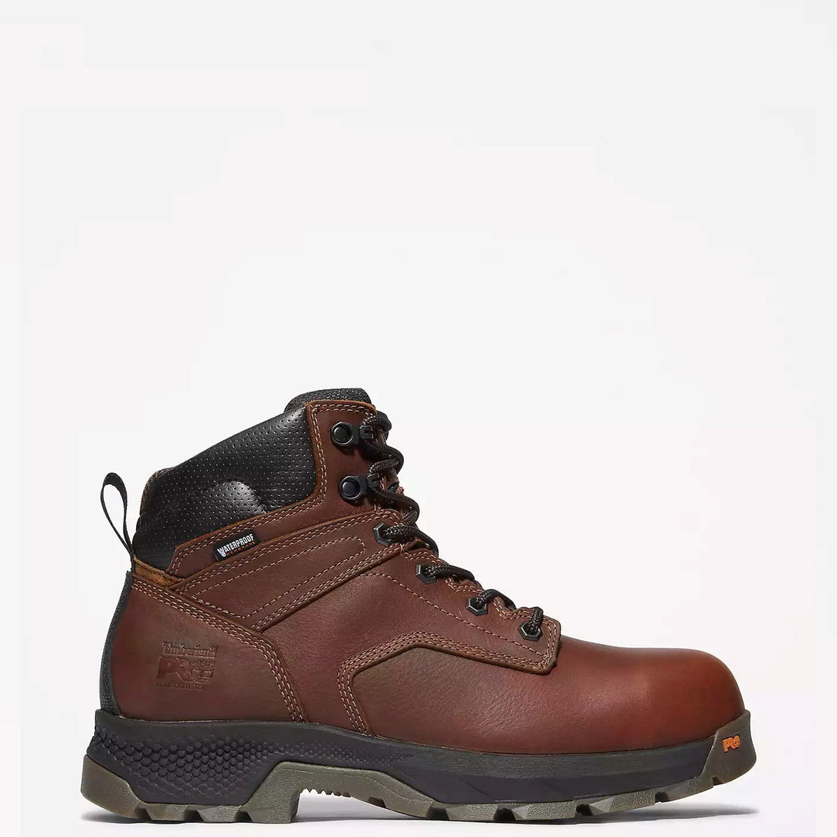 Timberland PRO Men's TiTAN® EV 6" Waterproof Comp Toe Work Boot Work Boots Timberland PRO Teak Brown 10 M