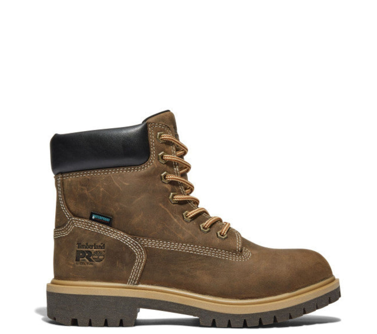 Timberland PRO Women's Direct Attach 6" Steel Toe Waterproof Work Boot Work Boots Timberland PRO Turkish Coffee 10 M