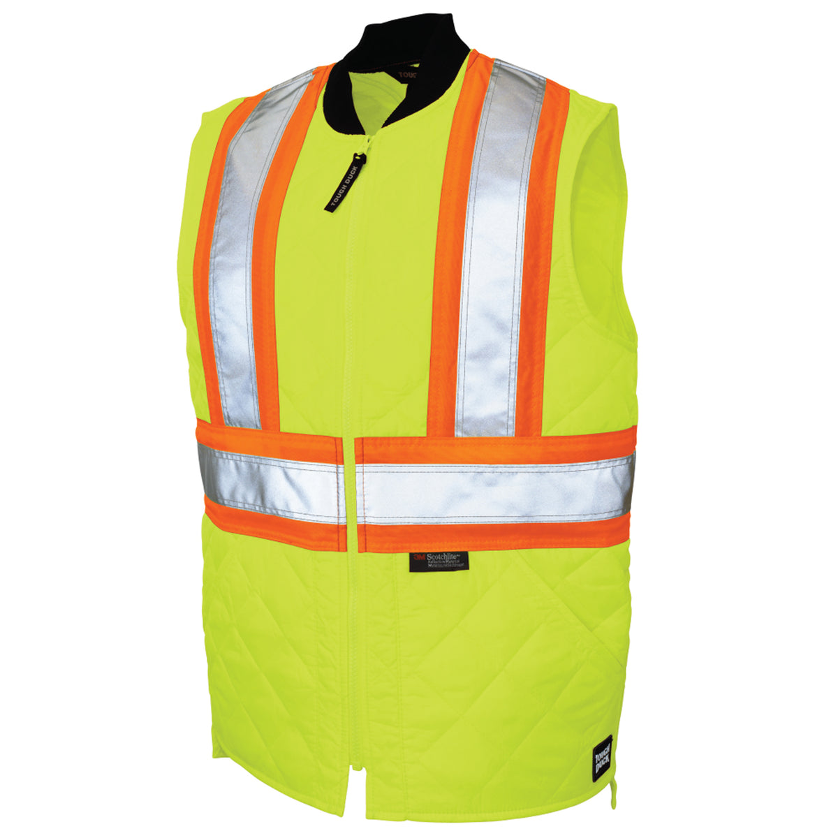 Tough Duck Men's Quilted Safety Freezer Vest