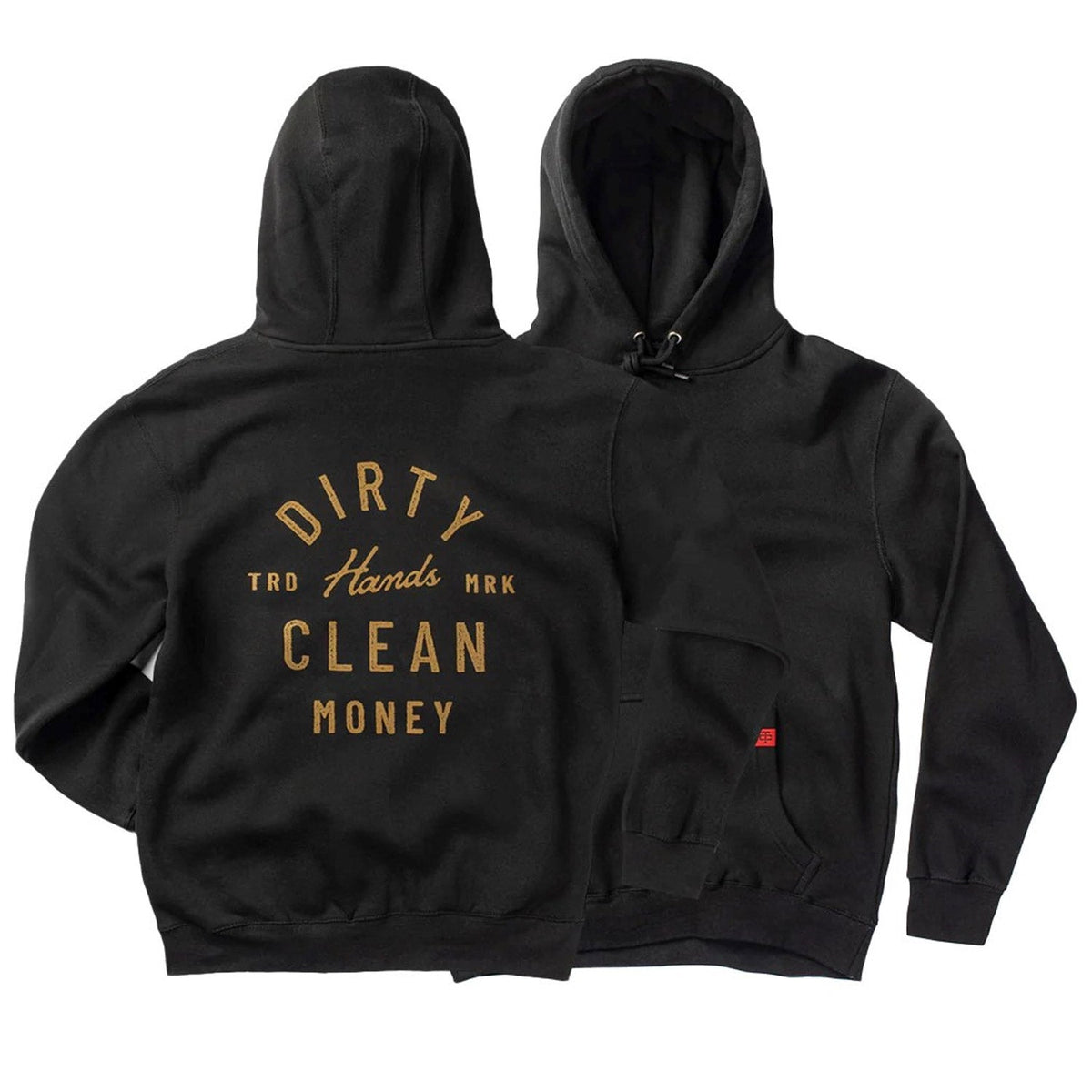 Troll Co. Women's Juno "Dirty Hands Clean Money" Hoodie Sweatshirts & Hoodies Troll Co. Black 2XL Reg