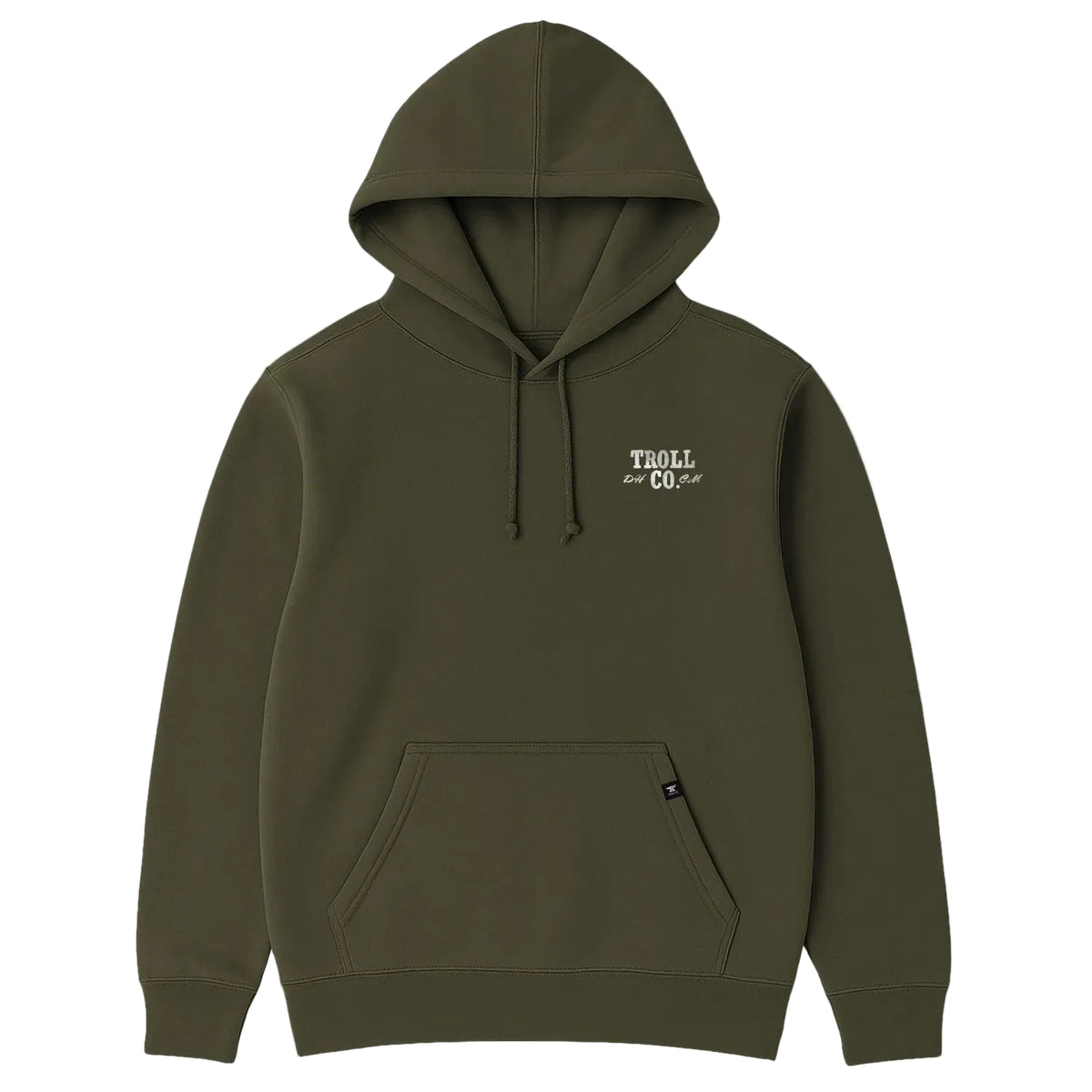 Troll Co. Men's Flagship Skull Hoodie Sweatshirts & Hoodies Troll Co. Military Green 2XL Reg