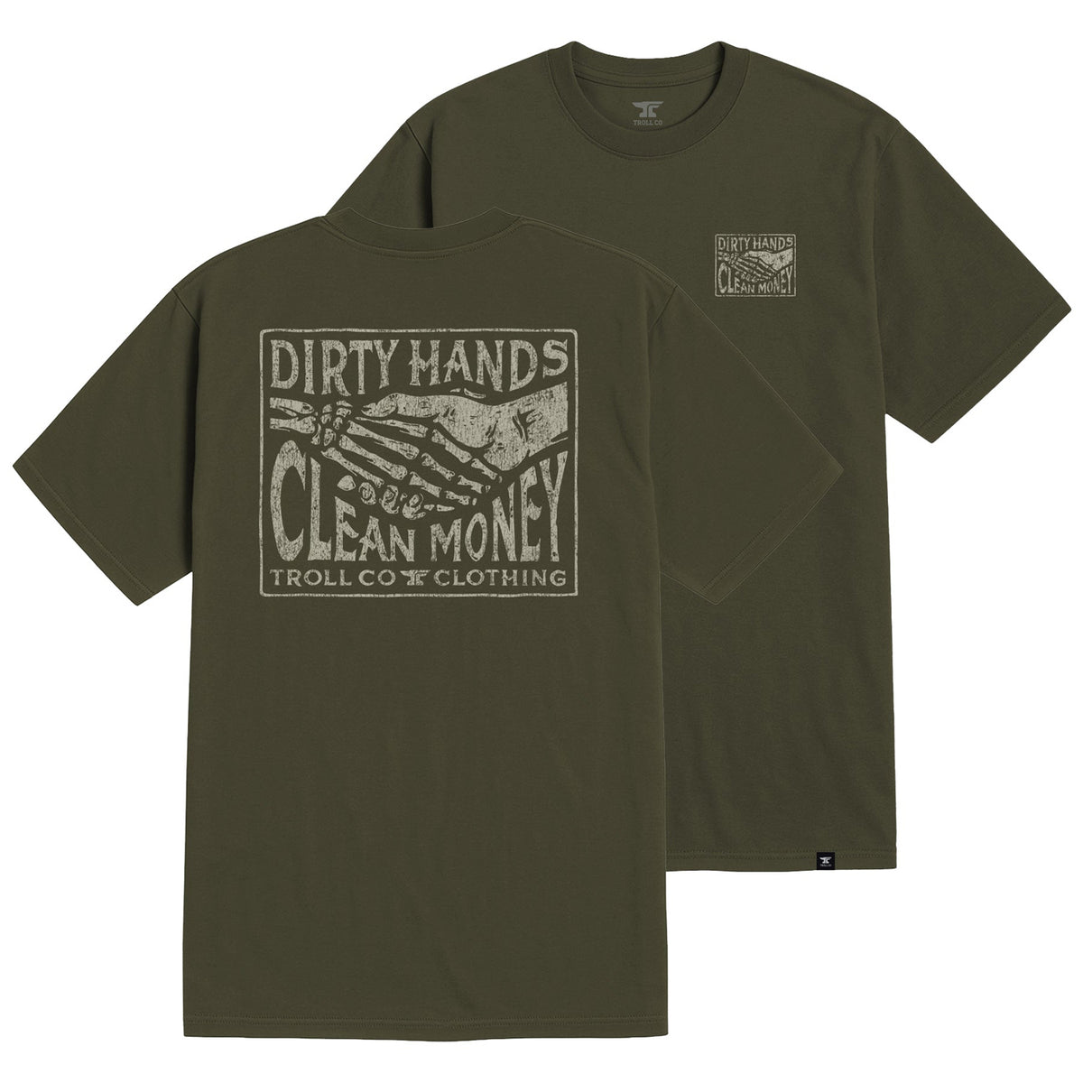 Troll Co. Men's Haggler Box T-Shirt T-Shirts Troll Co. Military Green 2XL Reg