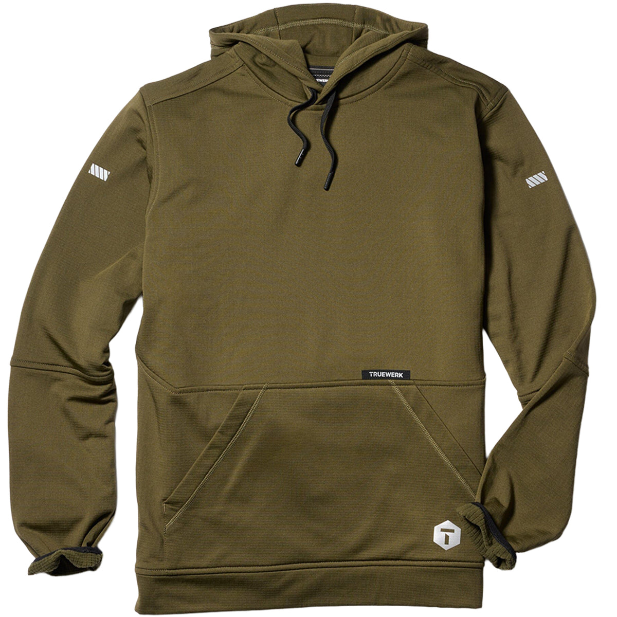 TRUEWERK Men's M1 Grid Hoodie Sweatshirts & Hoodies TRUEWERK Olive 2XL Reg