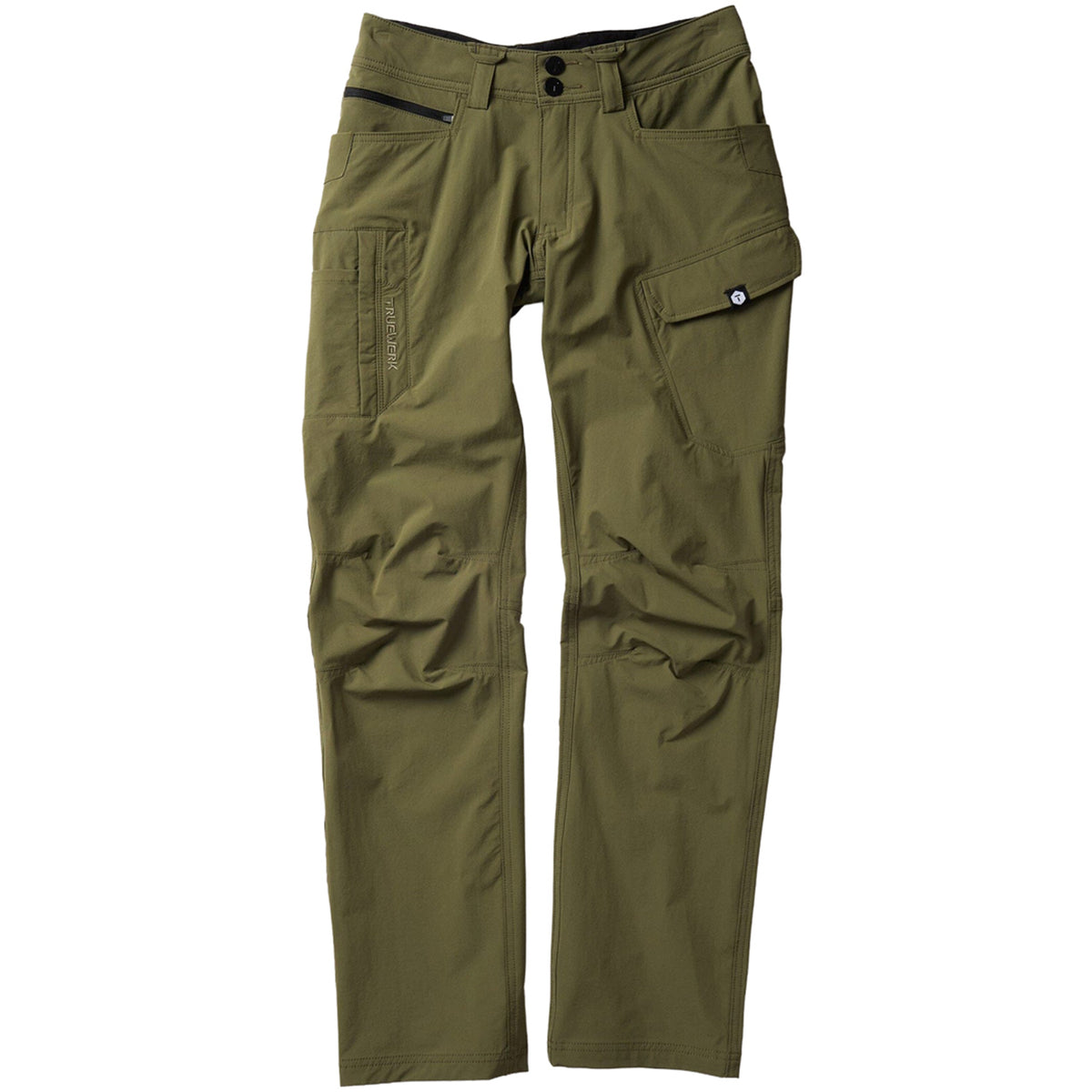 TRUEWERK Men's T1 Werkpant Lightweight Stretch 8-Pocket Work Pant Pants TRUEWERK Olive 30 30 Inseam