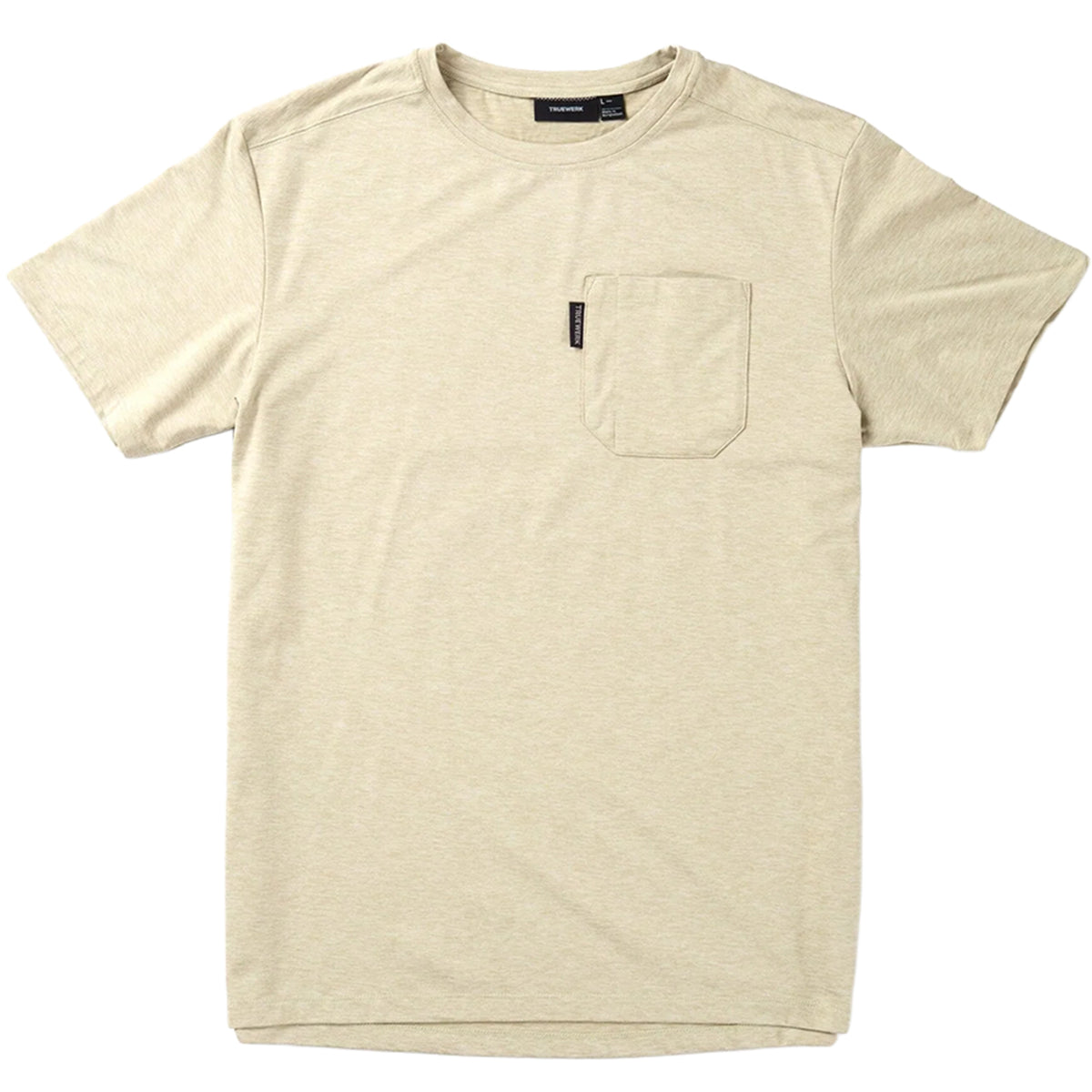 TRUEWERK Men's Tech Pocket Tee T-Shirts TRUEWERK Heathered Putty 2XL Reg