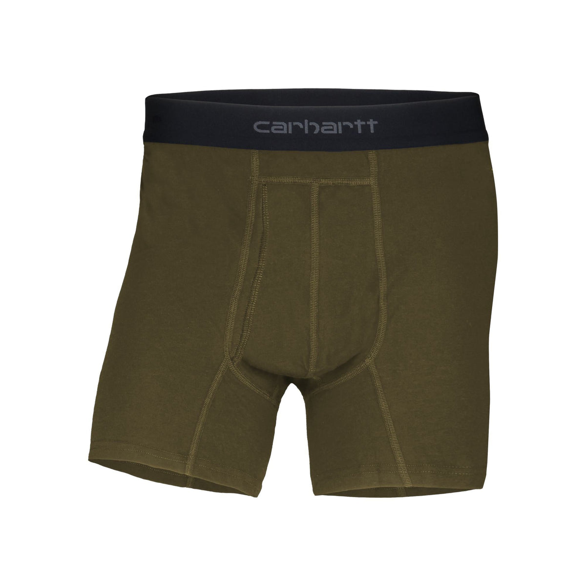 Carhartt Men's 5" Basic Boxer Brief 2-Pack Thermals & Underwear Carhartt Burnt Olive 2XL