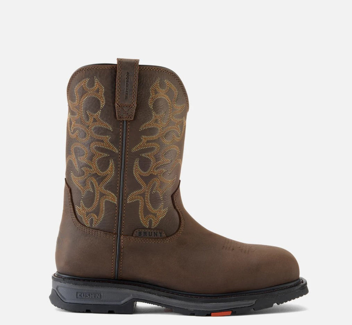BRUNT Men's The Vastbinder 10" Waterproof Soft Toe Western Boot Western Boots BRUNT Dark Brown 10 D/2E