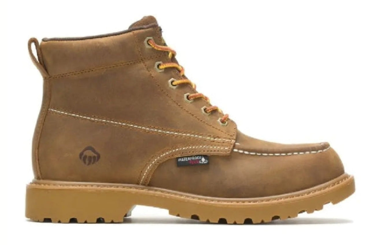 Wolverine Men&#39;s Floorhand Waterproof 6&quot; Moc Toe Work Boot - Work World - Workwear, Work Boots, Safety Gear