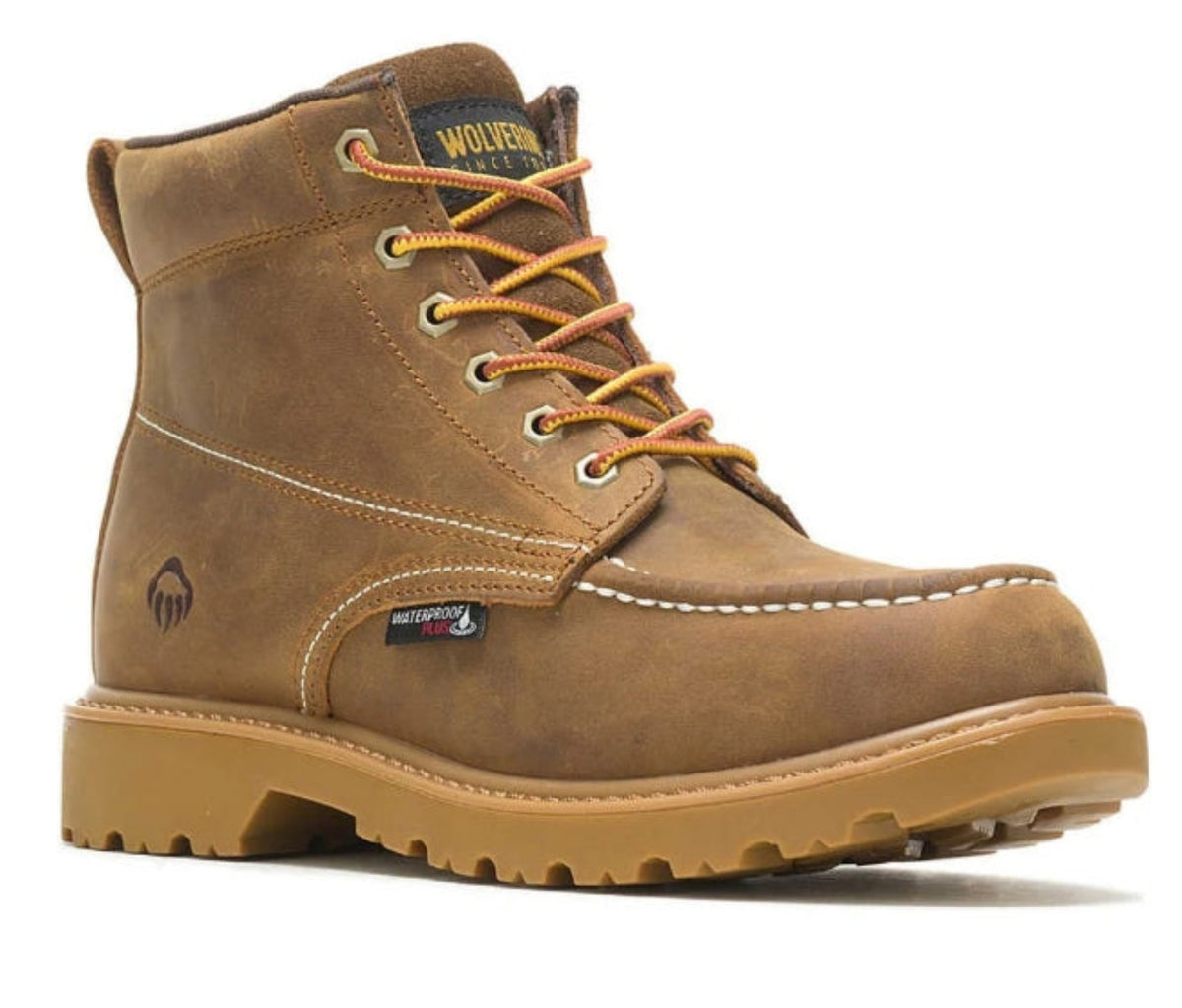 Wolverine Men&#39;s Floorhand Waterproof 6&quot; Moc Toe Work Boot - Work World - Workwear, Work Boots, Safety Gear