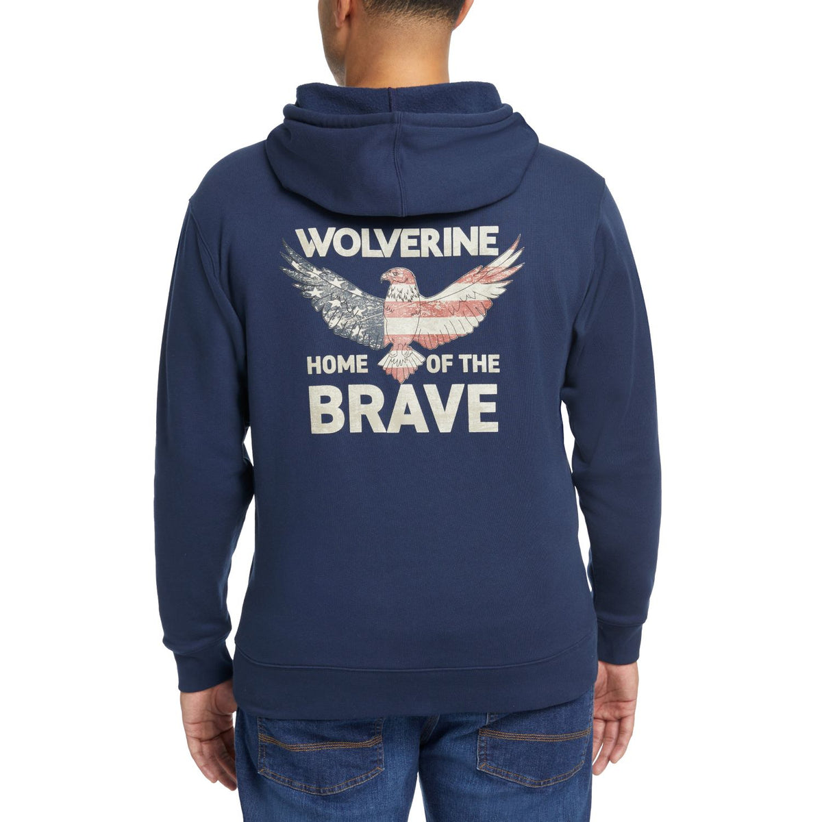 Wolverine Men&#39;s Square Logo Hoodie - Work World - Workwear, Work Boots, Safety Gear