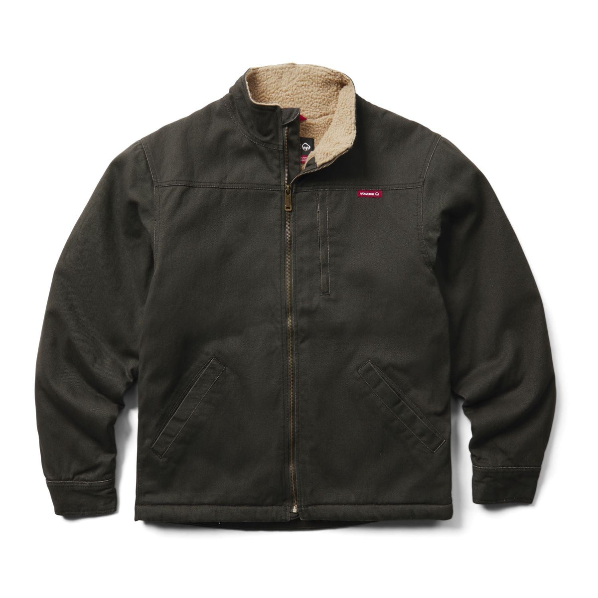Wolverine Men's Upland Sherpa-Lined Full-Zip Jacket Jackets & Coats Wolverine Black 2XL Reg