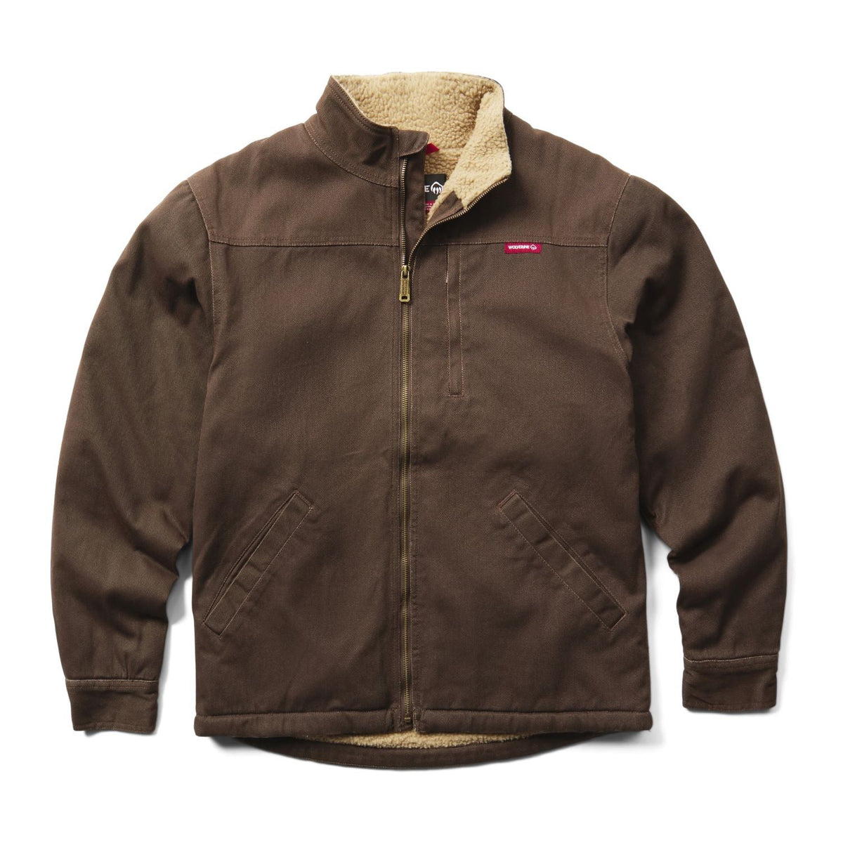 Wolverine Men's Upland Sherpa-Lined Full-Zip Jacket Jackets & Coats Wolverine Java 2XL Reg