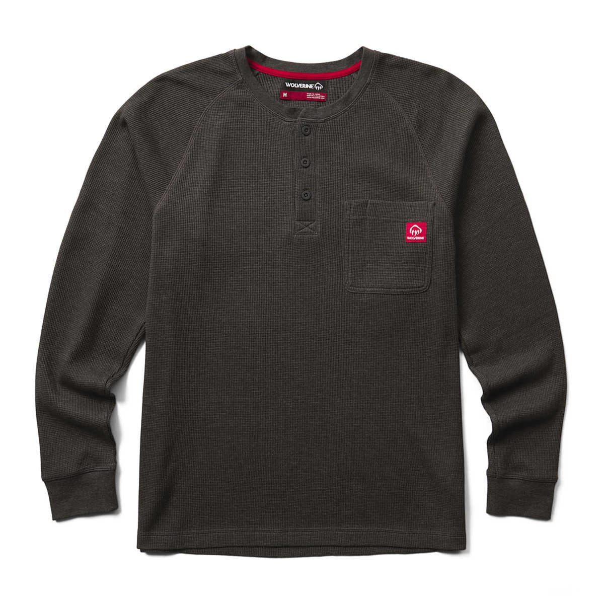 Wolverine Men&#39;s Walden II Thermal Pocket Long Sleeve Henley - Work World - Workwear, Work Boots, Safety Gear