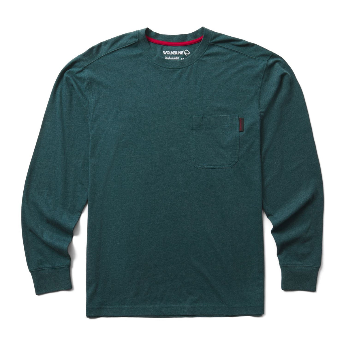 Wolverine Men's Classic Long Sleeve Pocket T-Shirt Long Sleeve T-Shirts Wolverine Ink Blue 2XL Reg