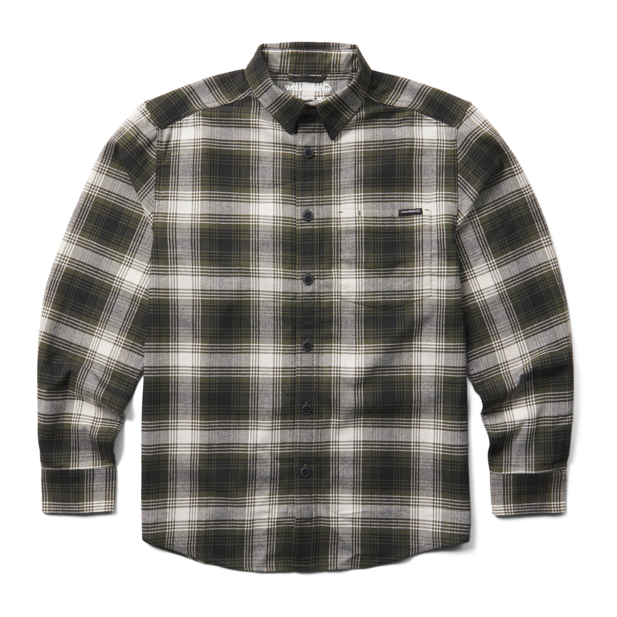 Wolverine Men's Re-Built Chest Pocket Button-Up Long Sleeve Work Shirt