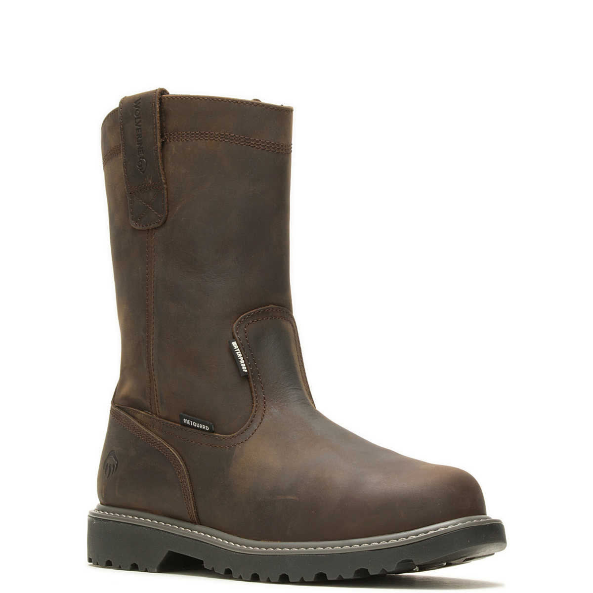 Wolverine Men's Floorhand 10" Waterproof Met Guard Steel Toe Wellington Work Boots Wolverine