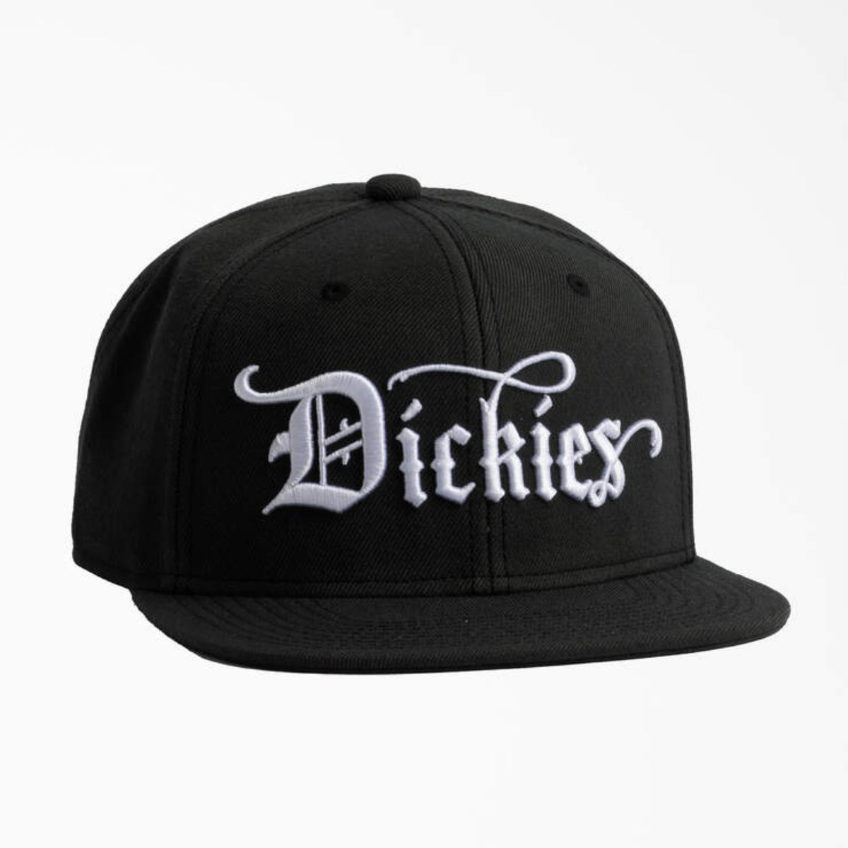 Dickies Men's Embroidered Flat Bill Twill Hat Hats & Caps Dickies Black OS