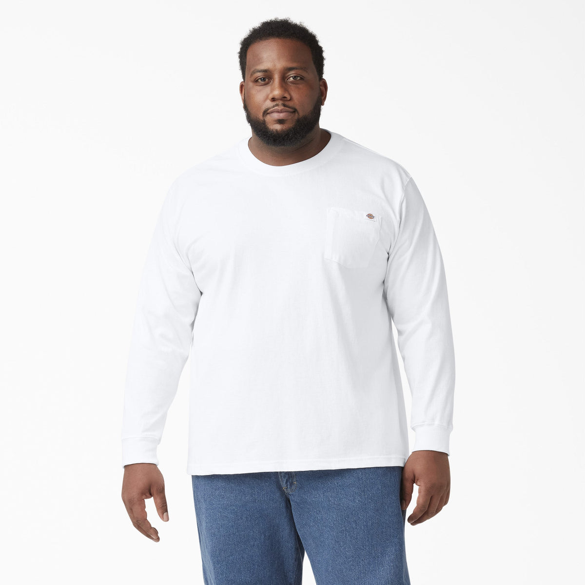 Dickies Men's Heavyweight Long Sleeve Crew Neck T-Shirt - Work World - Workwear, Work Boots, Safety Gear