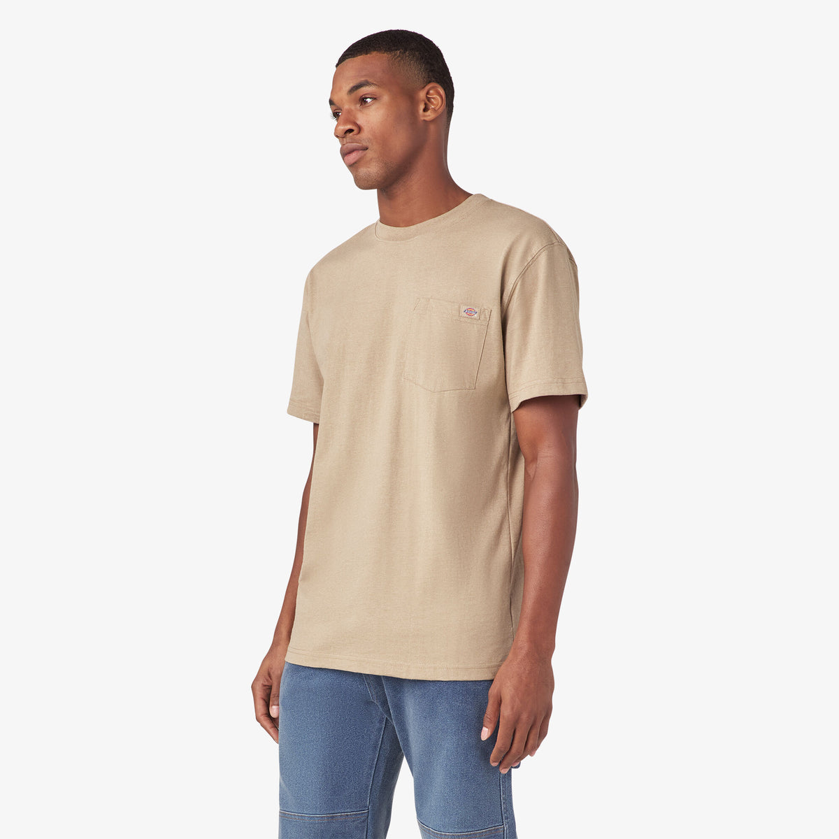 Dickies Men&#39;s Heavyweight Heathered Short Sleeve Pocket T-Shirt - Work World - Workwear, Work Boots, Safety Gear